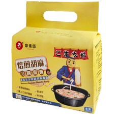 摩素師 焙煎胡麻刀削湯麵 (3包/袋) 全素快煮麵 素食料理好評推薦