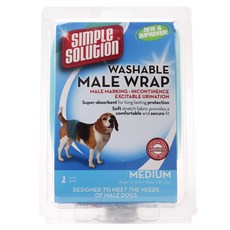 SIMPLE SOLUTION 寵物用尿布, 1個, M (33-53.3cm), 1入