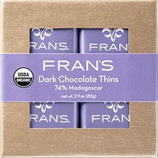 FranS 馬達加斯加黑巧克力薄片