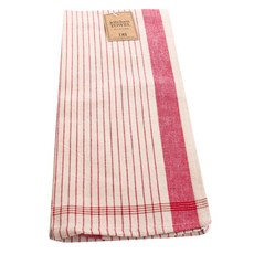 DESIGN IMPORTS 法國市場迷你條紋洗碗巾 45.7 x 71.1cm, 1個, 紅色的