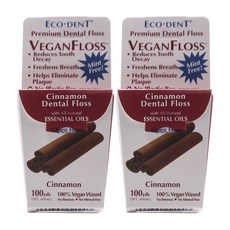 ECODENT 肉桂風味牙線, 2個, 1個裝