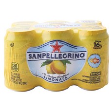 S.PELLEGRINO 聖沛黎洛 氣泡檸檬飲料, 330毫升, 6件