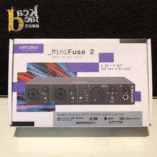 Arturia MiniFuse2 錄音介面 黑色 專業錄音設備, 詳見包裝