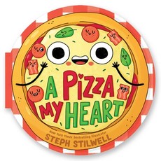 (英文圖書)A Pizza My Heart (a Shaped Novelty Board Book for Toddlers) Board Books, Little Bee Books, 英文, 硬頁書