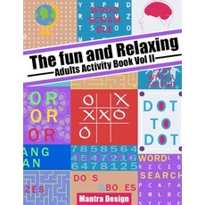 The Fun and relaxing Adult Activity Book vol 2: with Puzzle Mazes Crossword Cryptograms Words se... 平裝版, ABCD Ltd, 英文