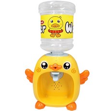 趣味迷你電動聲光飲水機玩具 (扮家家酒), 1個, 黃色, 1L