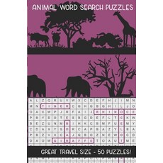 (英文圖書)Animal Word Search Puzzles: Great Travel Size 50 Seek and Find Word Circle Pen... 平裝版, Independently Published, 英文