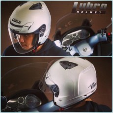 Lubro Air Tech素色四分之三安全帽, 消光黑