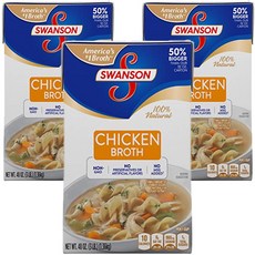 SWANSON 雞湯, 3瓶, 1.36kg