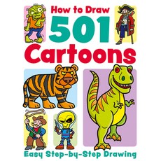 (英文圖書)How to Draw 501 Cartoons 平裝版, Two Windmills, 英文