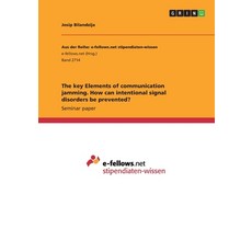 The key Elements of communication jamming. How can intentional signal disorders be prevented? 平裝版, Grin Verlag, 英文