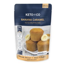 Keto 和 Co 鬆餅混合香蕉焦糖, 1個, 251克