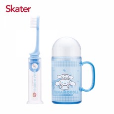 skater 兒童牙刷杯組 大耳狗漱口杯 軟毛兒童牙刷