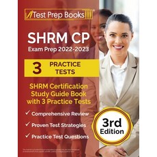 (英文圖書) SHRM CP Exam Prep 2022-2023: SHRM Certification Study Guide Book with 3 Practice Tests [3rd E... 平裝版, Test Prep Books, 英文