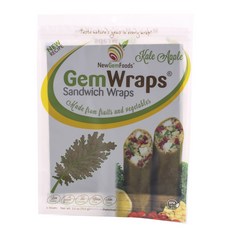 New Gem Foods 三明治捲餅皮 羽衣甘藍蘋果口味 6入, 12g