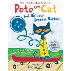 (英文圖書)Pete the Cat and His Four Groovy Buttons 精裝版, HarperCollins, 英文