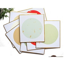 汶采 畫仙版方卡-各色中圓(20*18cm) 10片入 簽名版 日本進口, 詳見包裝