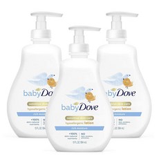 Dove 多芬 孩童溫和保濕乳液, 3瓶, 384ml