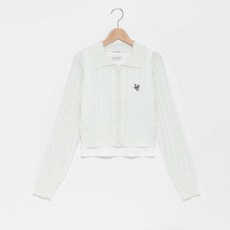 LOVETOXIC 女童款內搭背心雙拉鍊麻花針織開襟衫