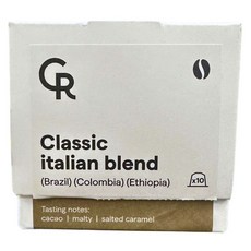 CuppingRoom 經典義式調配巴西哥倫比亞衣索比亞咖啡膠囊 可可麥芽海鹽焦糖, 1個, 10片, 5.3克