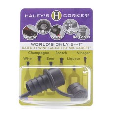 HALEYSCOCKER 起泡器過濾器倒酒器 酒塞 Re-cocker, 1個, 黑色的