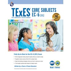 (英文圖書) TExES Core Subjects Ec-6 (391) Book + Online 4th Ed. 平裝版, Research & Education Associ..., 英文