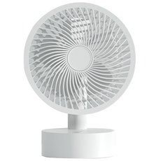 迷你桌上型風扇，輕巧便攜，辦公室/居家適用, 插電款風扇, 白色