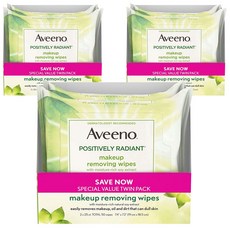 Aveeno 艾惟諾 卸妝紙巾 19*18.5 mm, 6個, 25入