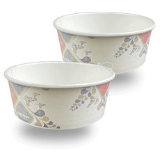 902紙碗 扁碗 50入 公版 紙便當盒 外帶碗 打包碗 扁形紙碗, 1套裝