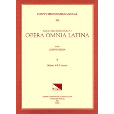 (英文書) CMM 109 Mateo Romero (Maestro Capitán) (Ca. 1575-1647) Opera Omnia Latina Edited by Judith ... 平裝版, 美國音樂學研究院..., 英文