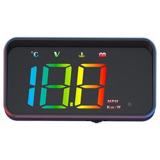 領先者 M4 OBD2 彩色投影 抬頭顯示器 多功能車用HUD 汽車儀表資訊顯示器, 1套, OBD2系統