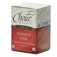 CHOICE ORGANICS 路易波士印度香料奶茶茶包, 16件, 2.3克