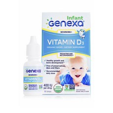 Genexa 維他命D3滴劑 400IU 香草味, 1瓶, 3ml