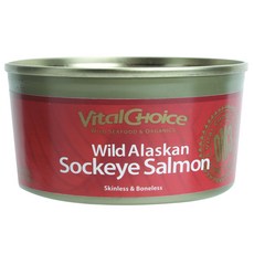 VitalChoice 野生阿拉斯加紅鮭魚去皮去骨, 1個, 170克