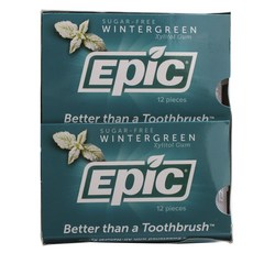 EPIC 冬青木糖醇口香糖無糖, 144入, 1.5g