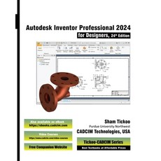 (英文圖書) Autodesk Inventor Professional 2024 for Designers 24th Edition 平裝版, Cadcim Technologies, 英文