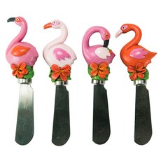 波士頓倉庫塗抹黃油果醬刀, 4入, 粉紅火烈鳥