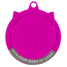 罐頭保鮮蓋 罐頭蓋 罐頭萬用蓋 - 適用多種尺寸、食品級矽膠、貓咪造型, 粉色