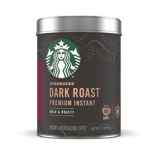 STARBUCKS 星巴克 頂級即溶深度烘焙咖啡 濃鬱烘焙風味 90g, 1個, 1入
