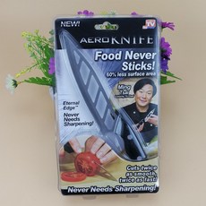 BO雜貨 AERO KNIFE 防沾黏氣孔刀，不沾粘超鋒利氣孔刀，食物水果壽司料理麵包切菜刀, Black, 1個