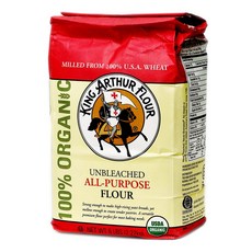 King Arthur 通用高筋麵粉, 1個, 2.27公斤