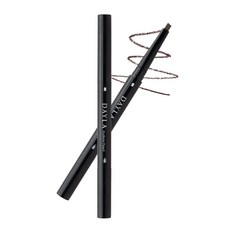 DAYLA絲絨持久旋轉眉筆 持久顯色 新手適用 輕鬆打造自然眉型, 黑色, 1個