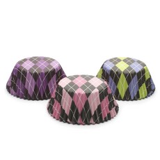 FOX RUN Argyle 烘焙杯, 75件, 混色