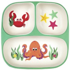SUNNYLIFE 孩童3分格印花餐盤, Under The Sea