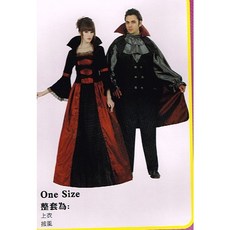 瘋狂派對 萬聖節服裝 萬聖節道具 變裝派對 吸血鬼服裝 大人變裝服/高級吸血鬼王子, 詳見包裝, 1個