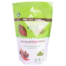 matchaah 巧克力辣椒香料風味抹茶拿鐵沖泡粉, 1個, 360克