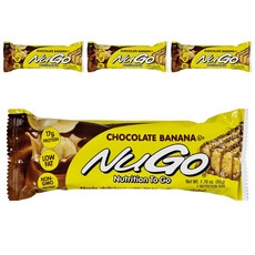 NuGo Nutrition 營養棒巧克力香蕉, 4條, 50g