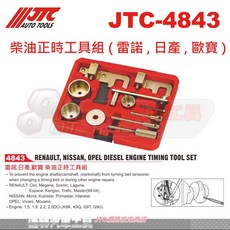 JTC-4843 柴油正時工具組 (雷諾 日產 歐寶) 專業引擎正時調整工具