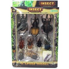 玩具先生 美版立體昆蟲甲蟲鍬形蟲標本組 兒童昆蟲模型玩具 仿真昆蟲標本