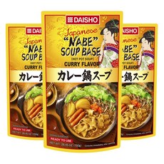 DAISHO 大逸昌 日式咖哩火鍋湯底, 3包, 750g